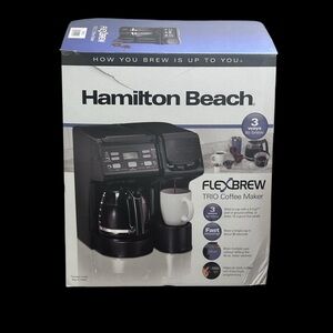 Hamilton Beach FlexBrew Trio in Black and Silver